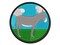 Donkey Silhouette Solid Multi-Color Embroidered Iron-On or Hook & Loop Patch Applique